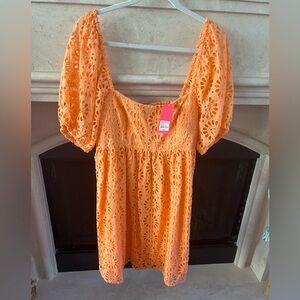 NWT Lilly Pulitzer Kay Dress in Cantaloupe Size 10